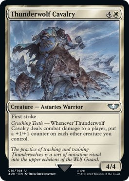 Image for Thunderwolf Cavalry (Surge Foil) (Universes Beyond: Warhammer 40,000) (16) - Magic: The Gathering