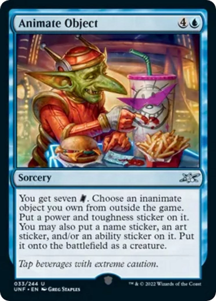 Image for Animate Object (Unfinity) (33) - Magic: The Gathering