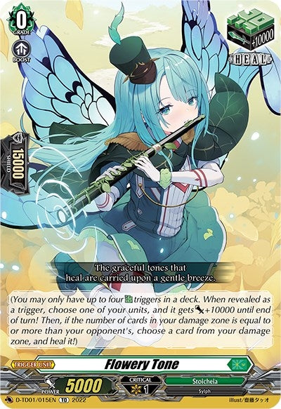 Image for Flowery Tone (D-TD01: Urara Haneyama -Bandmaster of Blossoming Bonds-) (D-TD01/015EN) - Cardfight Vanguard