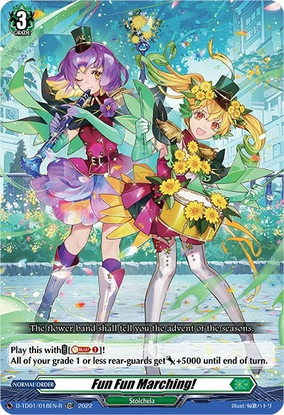 Image for Fun Fun Marching! (Foil) (D-TD01: Urara Haneyama -Bandmaster of Blossoming Bonds-) (D-TD01/018EN-R) - Cardfight Vanguard