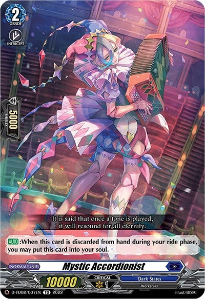 Image for Mystic Accordionist (D-TD02: Michiru Hazama -Demonic Jewel Dragon of the Four Flames-) (D-TD02/007EN) - Cardfight Vanguard