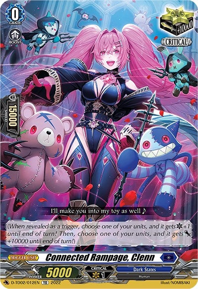 Image for Connected Rampage, Clenn (D-TD02: Michiru Hazama -Demonic Jewel Dragon of the Four Flames-) (D-TD02/012EN) - Cardfight Vanguard