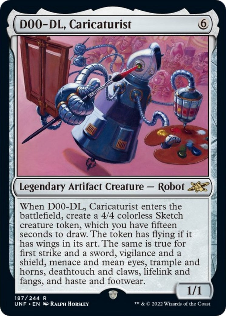Image for D00-DL, Caricaturist (Unfinity) (187) - Magic: The Gathering
