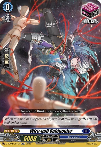 Image for Wire-pull Subjugater (D-TD02: Michiru Hazama -Demonic Jewel Dragon of the Four Flames-) (D-TD02/014EN) - Cardfight Vanguard