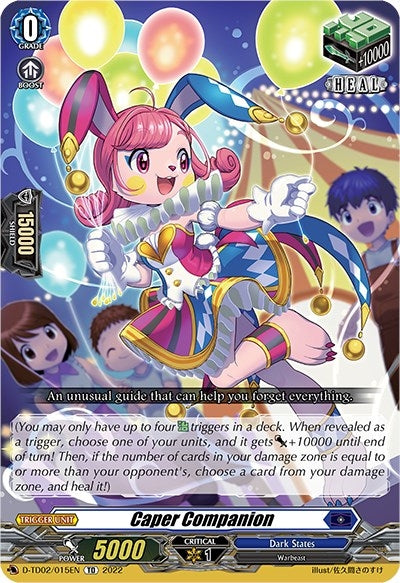 Image for Caper Companion (D-TD02: Michiru Hazama -Demonic Jewel Dragon of the Four Flames-) (D-TD02/015EN) - Cardfight Vanguard