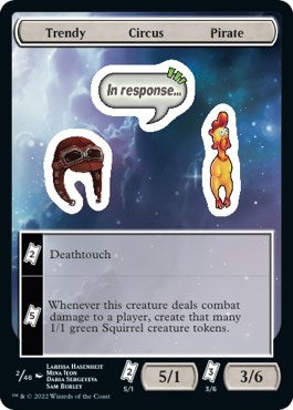 Image for Trendy Circus Pirate (Unfinity) (2) - Magic: The Gathering