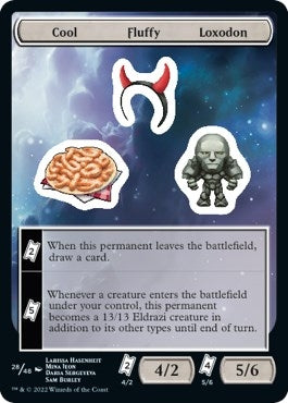 Image for Cool Fluffy Loxodon (Unfinity) (28) - Magic: The Gathering