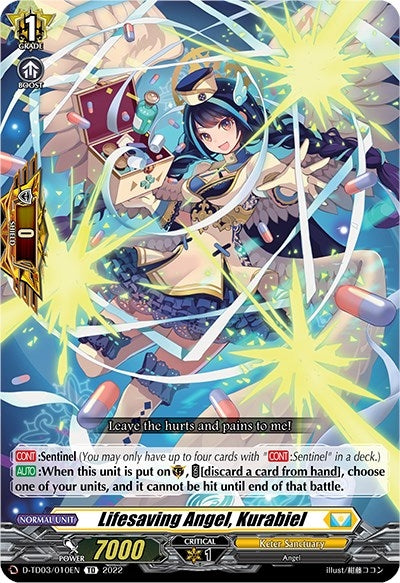 Image for Lifesaving Angel, Kurabiel (D-TD03: Raika Koshiba -Skyfall Executors-) (D-TD03/010EN) - Cardfight Vanguard