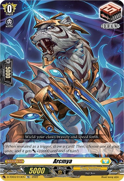 Image for Arcmya (D-TD03: Raika Koshiba -Skyfall Executors-) (D-TD03/013EN) - Cardfight Vanguard