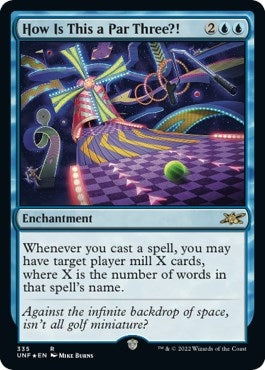 Image for How Is This a Par Three?! (Galaxy Foil) (Unfinity) (335) - Magic: The Gathering