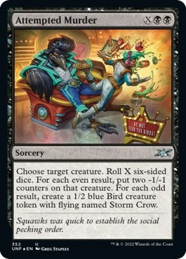 Image for Attempted Murder (Galaxy Foil) (Unfinity) (352) - Magic: The Gathering