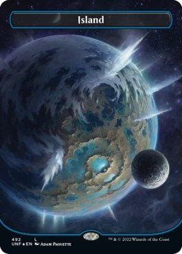 Image for Island (492) (Borderless) (Galaxy Foil) (Unfinity) (492) - Magic: The Gathering