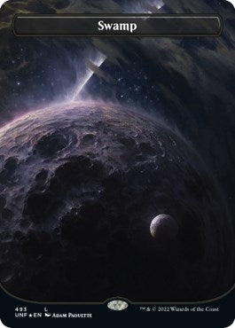 Image for Swamp (493) (Borderless) (Galaxy Foil) (Unfinity) (493) - Magic: The Gathering