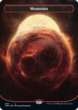 Image for Mountain (494) (Borderless) (Galaxy Foil) (Unfinity) (494) - Magic: The Gathering