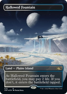 Image for Hallowed Fountain (Borderless) (Galaxy Foil) (Unfinity) (528) - Magic: The Gathering