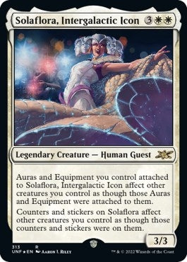 Image for Solaflora, Intergalactic Icon (Galaxy Foil) (Unfinity) (313) - Magic: The Gathering