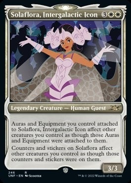 Image for Solaflora, Intergalactic Icon (Showcase) (Unfinity) (246) - Magic: The Gathering