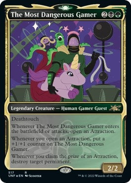Image for The Most Dangerous Gamer (Showcase) (Galaxy Foil) (Unfinity) (517) - Magic: The Gathering