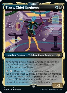 Image for Truss, Chief Engineer (Showcase) (Galaxy Foil) (Unfinity) (523) - Magic: The Gathering