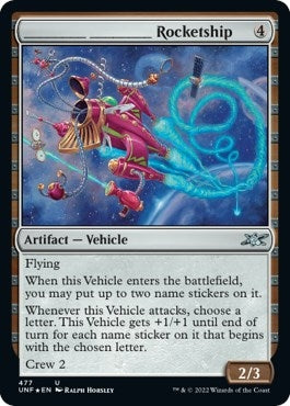 Image for _______ _______ Rocketship (Galaxy Foil) (Unfinity) (477) - Magic: The Gathering