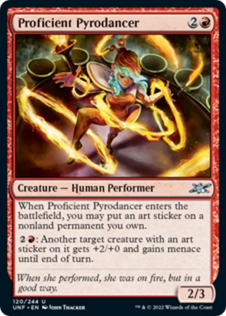 Image for Proficient Pyrodancer (Unfinity) (120) - Magic: The Gathering