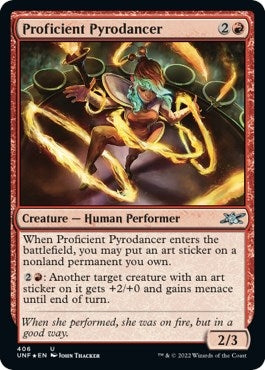 Image for Proficient Pyrodancer (Galaxy Foil) (Unfinity) (406) - Magic: The Gathering