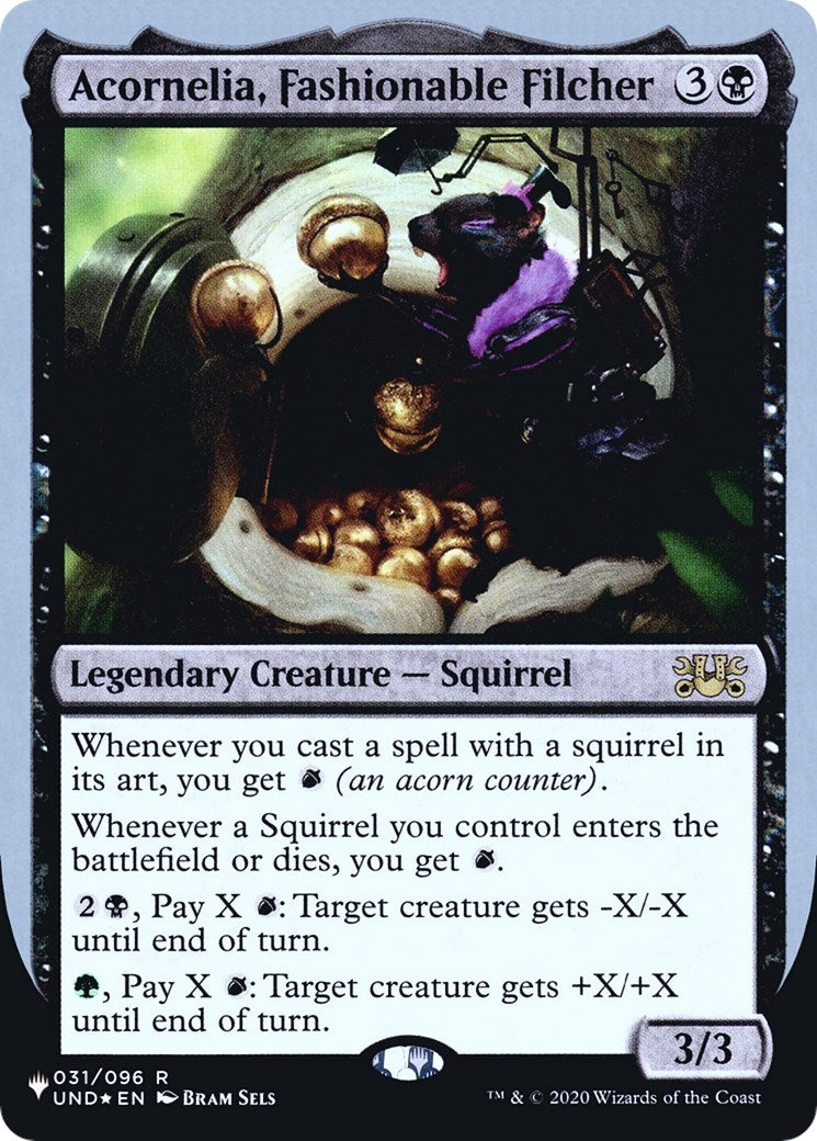 Image for Acornelia, Fashionable Filcher (The List Reprints) (031/096) - Magic: The Gathering