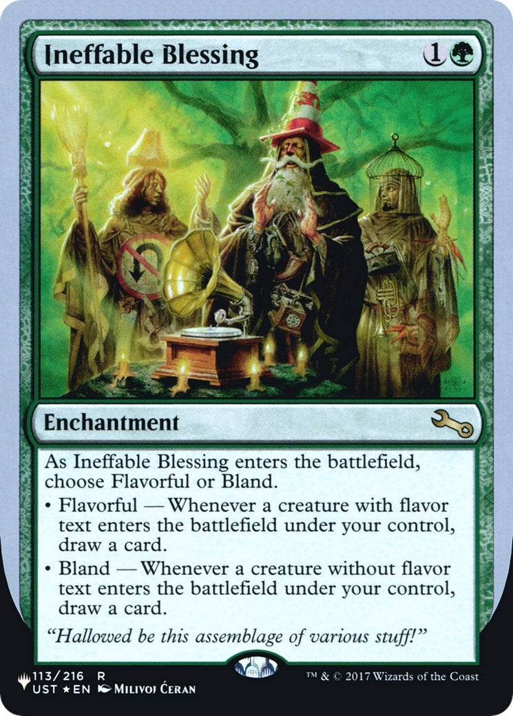 Image for Ineffable Blessing (A) (The List Reprints) (113/216) - Magic: The Gathering