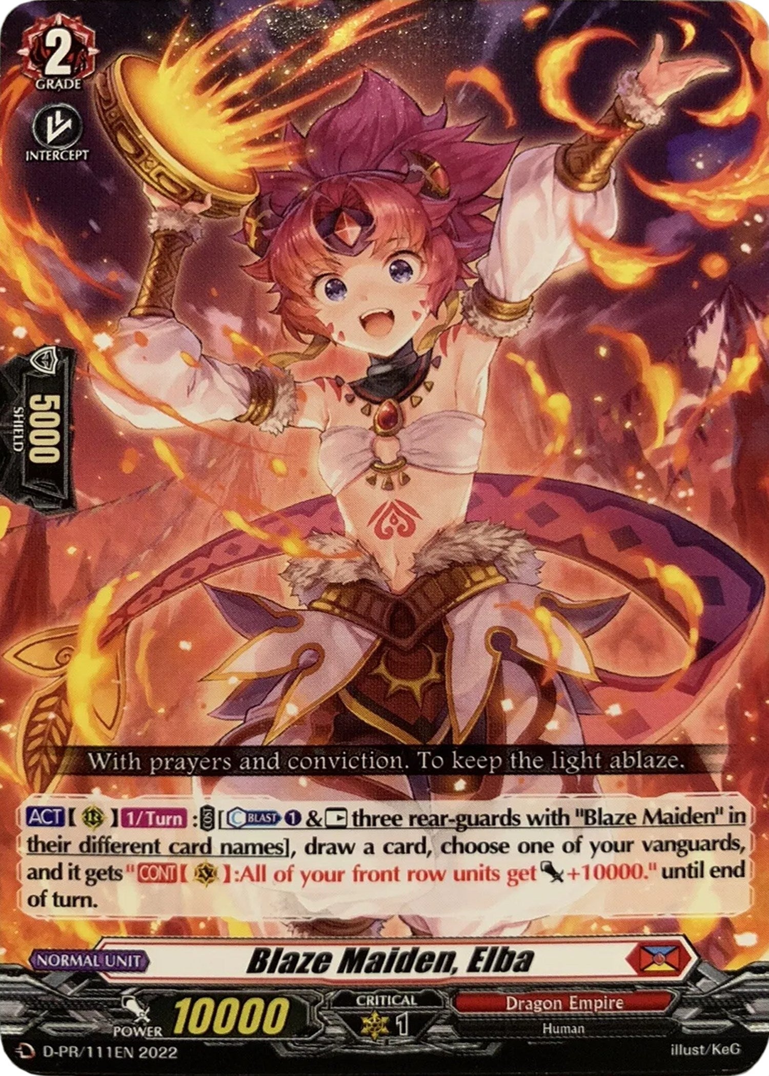 Image for Blaze Maiden, Elba (111) (D Promo Cards) (D-PR/111EN) - Cardfight Vanguard