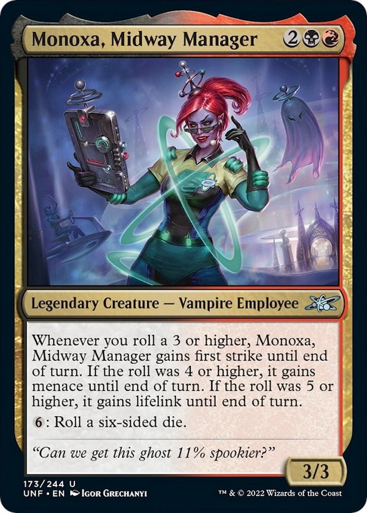 Image for Monoxa, Midway Manager (Unfinity) (173) - Magic: The Gathering