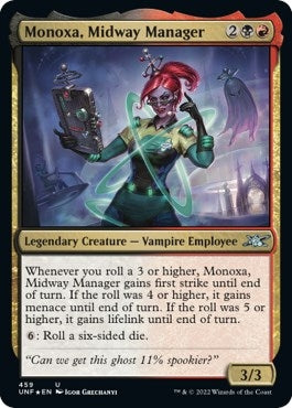 Image for Monoxa, Midway Manager (Galaxy Foil) (Unfinity) (459) - Magic: The Gathering