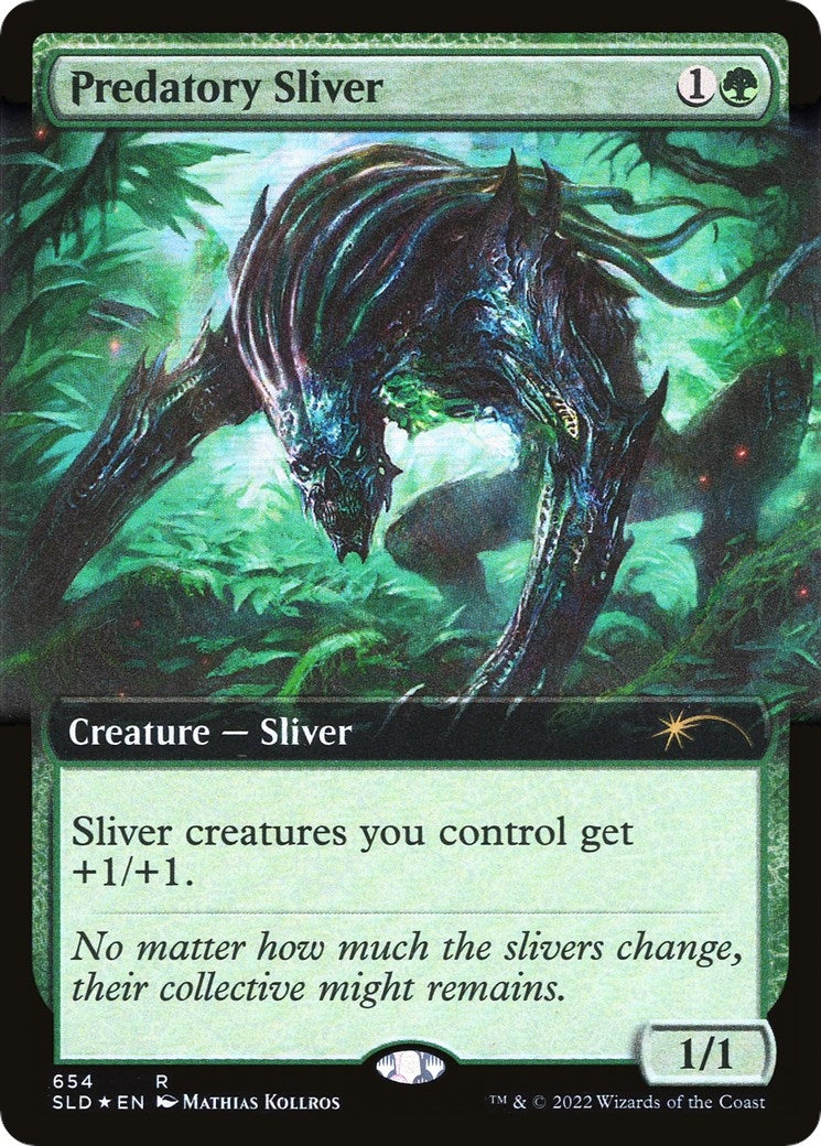 Image for Predatory Sliver (Extended Art) (Secret Lair Drop Series) (654) - Magic: The Gathering