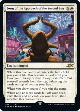 Image for Form of the Approach of the Second Sun (Galaxy Foil) (Unfinity) (295) - Magic: The Gathering