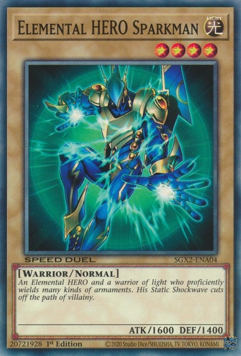 Image for Elemental HERO Sparkman (Speed Duel GX: Midterm Paradox) (SGX2-ENA04) - YuGiOh