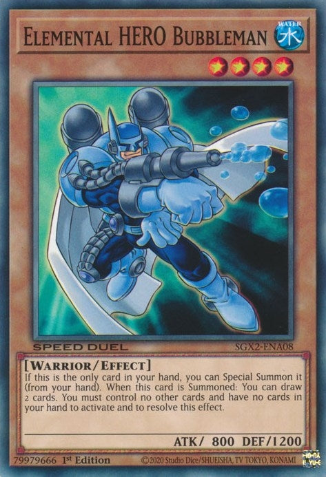 Image for Elemental HERO Bubbleman (Speed Duel GX: Midterm Paradox) (SGX2-ENA08) - YuGiOh