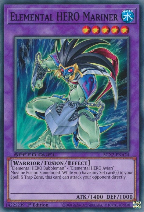 Image for Elemental HERO Mariner (Speed Duel GX: Midterm Paradox) (SGX2-ENA24) - YuGiOh