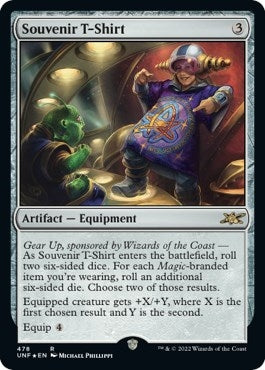 Image for Souvenir T-Shirt (Galaxy Foil) (Unfinity) (478) - Magic: The Gathering