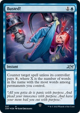 Image for Busted! (Galaxy Foil) (Unfinity) (327) - Magic: The Gathering