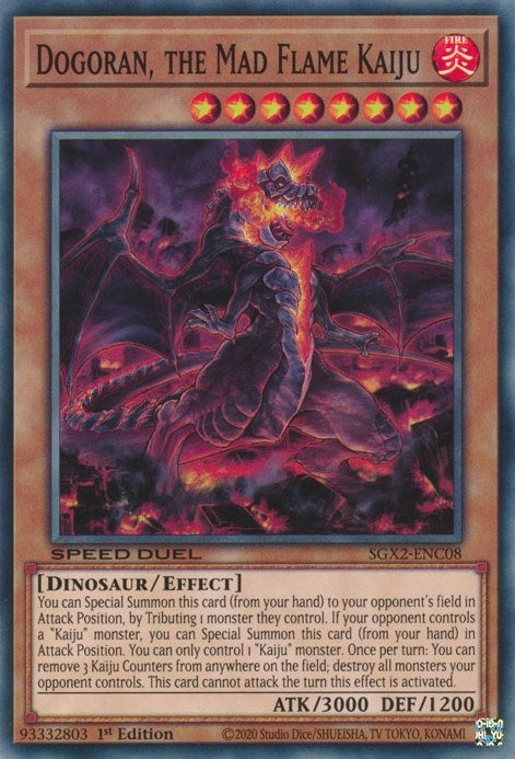 Image for Dogoran, the Mad Flame Kaiju (Speed Duel GX: Midterm Paradox) (SGX2-ENC08) - YuGiOh