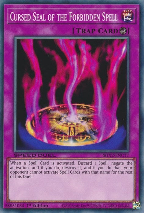 Image for Cursed Seal of the Forbidden Spell (Speed Duel GX: Midterm Paradox) (SGX2-ENC17) - YuGiOh