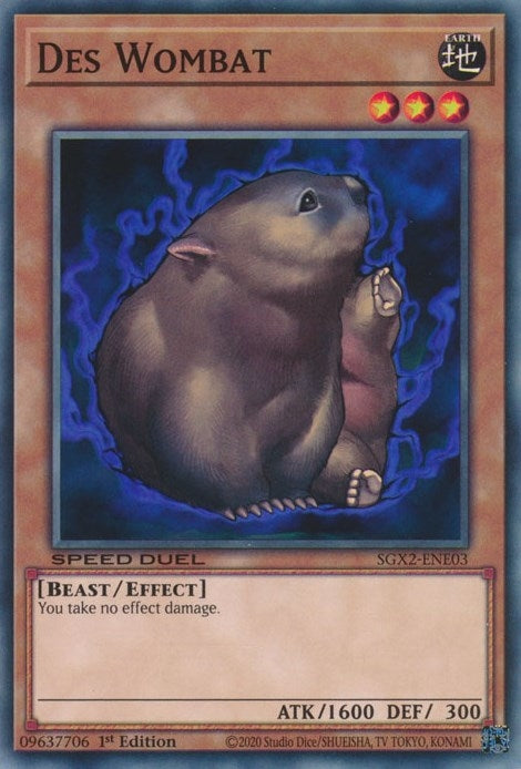 Image for Des Wombat (Speed Duel GX: Midterm Paradox) (SGX2-ENE03) - YuGiOh