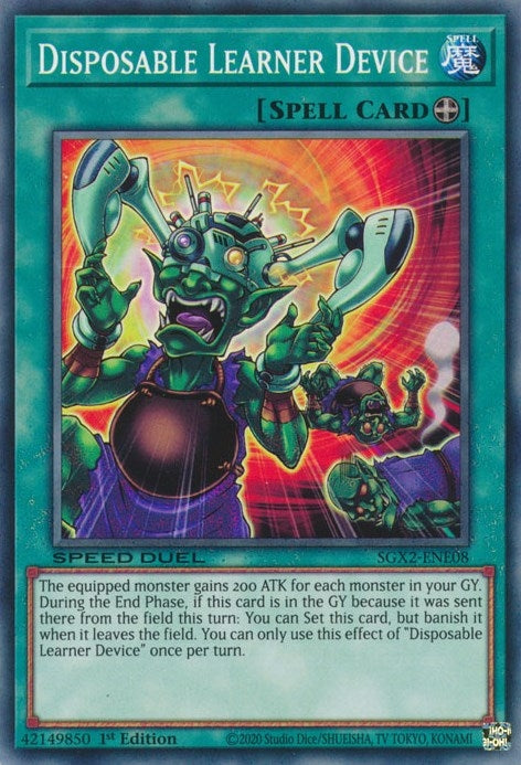 Image for Disposable Learner Device (Speed Duel GX: Midterm Paradox) (SGX2-ENE08) - YuGiOh