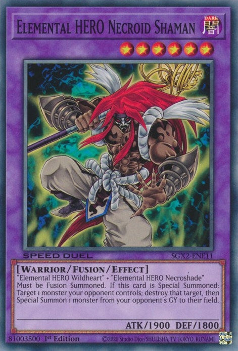 Image for Elemental HERO Necroid Shaman (Speed Duel GX: Midterm Paradox) (SGX2-ENE11) - YuGiOh