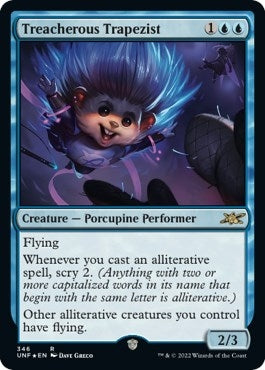 Image for Treacherous Trapezist (Galaxy Foil) (Unfinity) (346) - Magic: The Gathering