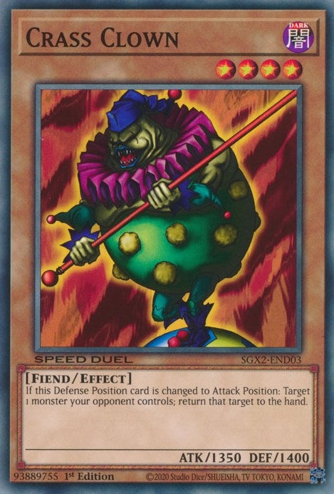 Image for Crass Clown (Speed Duel GX: Midterm Paradox) (SGX2-END03) - YuGiOh