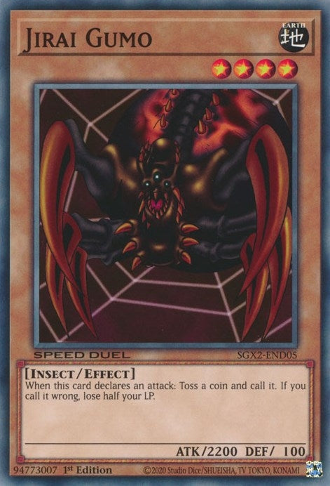 Image for Jirai Gumo (Speed Duel GX: Midterm Paradox) (SGX2-END05) - YuGiOh