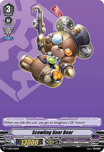 Image for Scowling Gear Bear (V Start Deck 03: 2020 Demo Deck "Gear Chronicle") (V-SD03/002EN) - Cardfight Vanguard