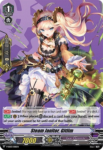Image for Steam Janitor, Gitlim (V Start Deck 03: 2020 Demo Deck "Gear Chronicle") (V-SD03/008EN) - Cardfight Vanguard