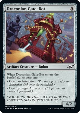 Image for Draconian Gate-Bot (Unfinity) (188) - Magic: The Gathering