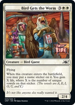 Image for _____ Bird Gets the Worm (Unfinity) (5) - Magic: The Gathering